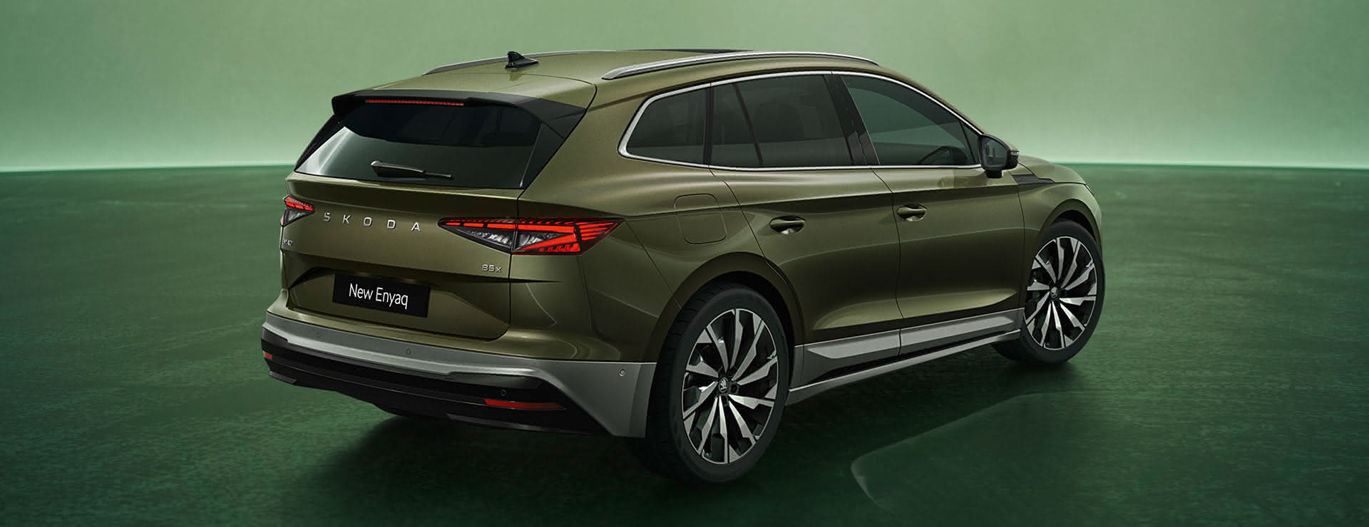 Škoda New Enyaq Heckansicht Škoda New Enyaq Heckansicht
